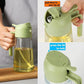 2-in-1 Oil Spray Bottle | Adjustable Mist & Dispenser | Leak-Proof Glass Container