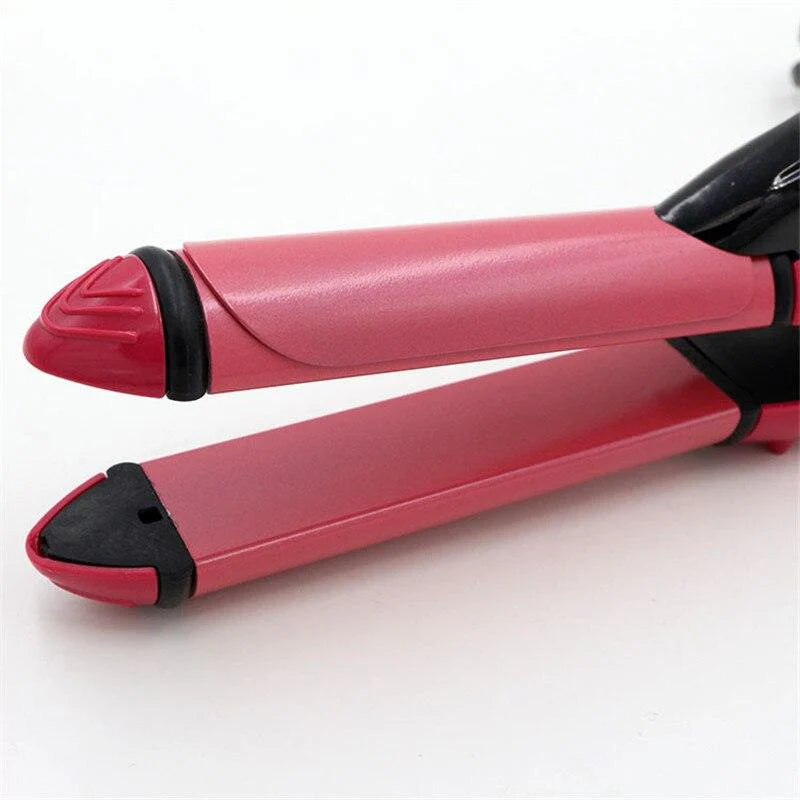 2-in-1 Nova Hair Straightener & Curler – Fast Heat Styling Tool