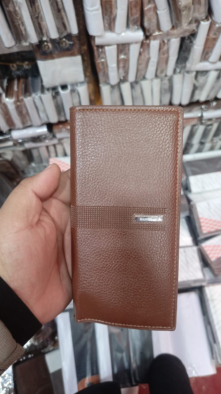 Leather Long Wallet for Men | Slim PU Leather